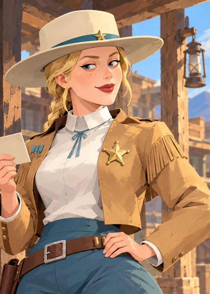 June Calloway karakter tanıtım illüstrasyonu