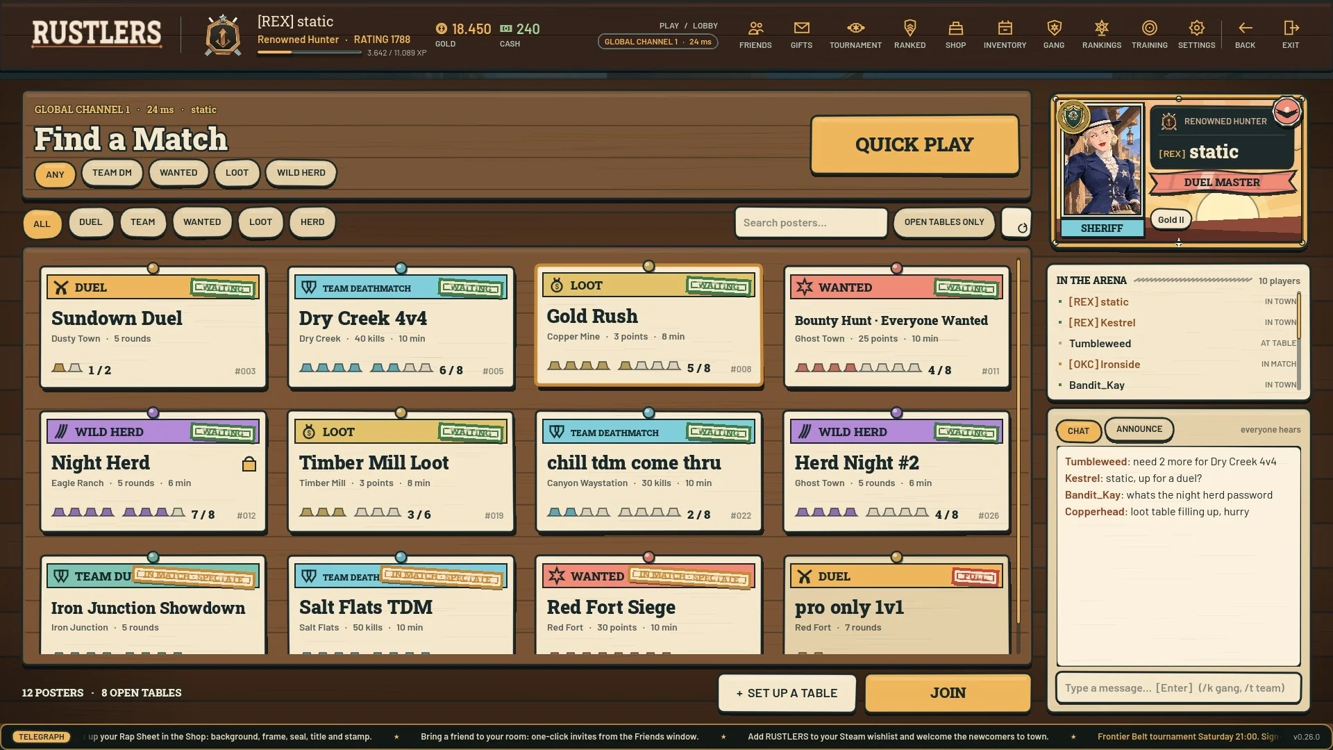 Rustlers Online — Maç bul